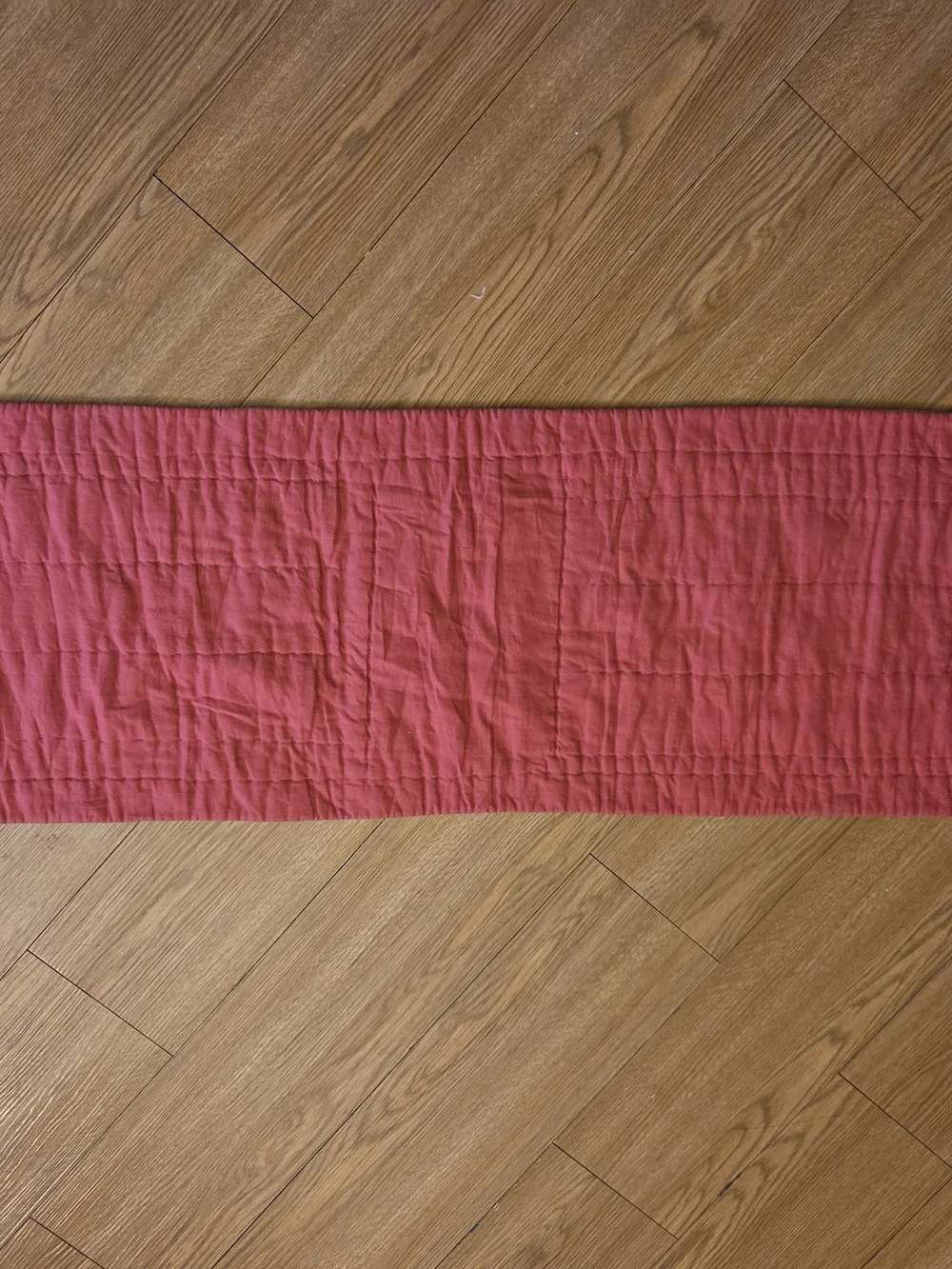 Vintage Victorian Heart Co Quilted Patriotic American Flag Table Runner 13x48